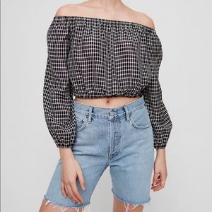 ✨ Aritzia Eleanora Off The Shoulder Blouse XS